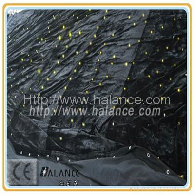 optic fiber outdoor star curtain for outdoor concert rental