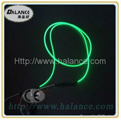 length: 30/60m solid side glow optic fiber, 3mm, Transparent