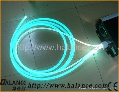 length: 30/60m solid side glow optic fiber, 3mm, Transparent 5