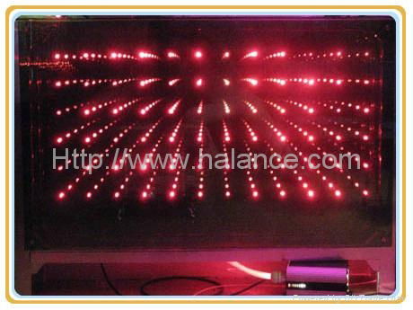 3D fiber optic mirror light, IP45, with remote controller 3