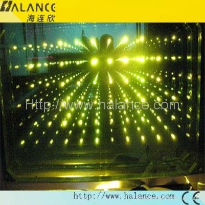 3D fiber optic mirror light, IP45, with remote controller 4