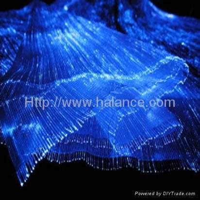 Luminous optical fiber fabric cloth 2