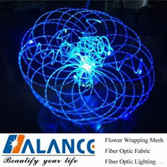 Optic Fiber Floral Orgran Chandelier