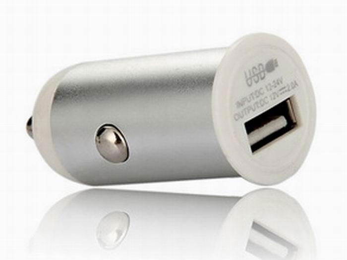 mini usb car charger for iphone, ipad, PDA, etc