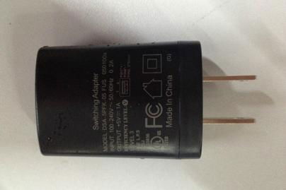  USB AC travel charger, 5V 1.0A for USA / Canada / Japan