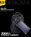 Waterproof Solar Backpack for charge to all kinds of mobile device for outdoor 