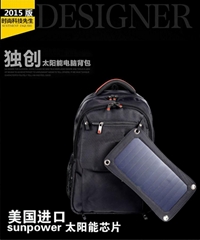 Waterproof Solar Backpack for charge to all kinds of mobile device for outdoor 