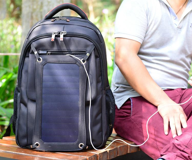 Waterproof Solar Backpack for charge to all kinds of mobile device for outdoor  4