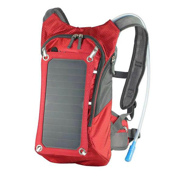 Solar backpack with water cup