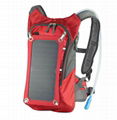 Solar backpack with water cup