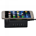 Fast wireless charger station with 3 USB ports