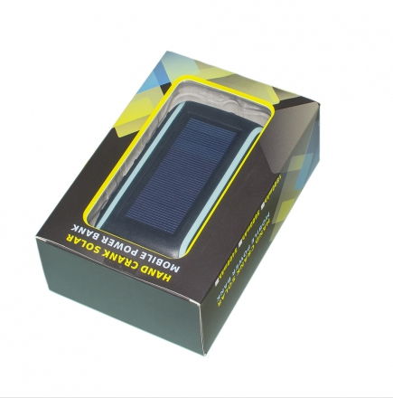 Hand Crank Solar Charger universal 5400mah solar powerbank 4