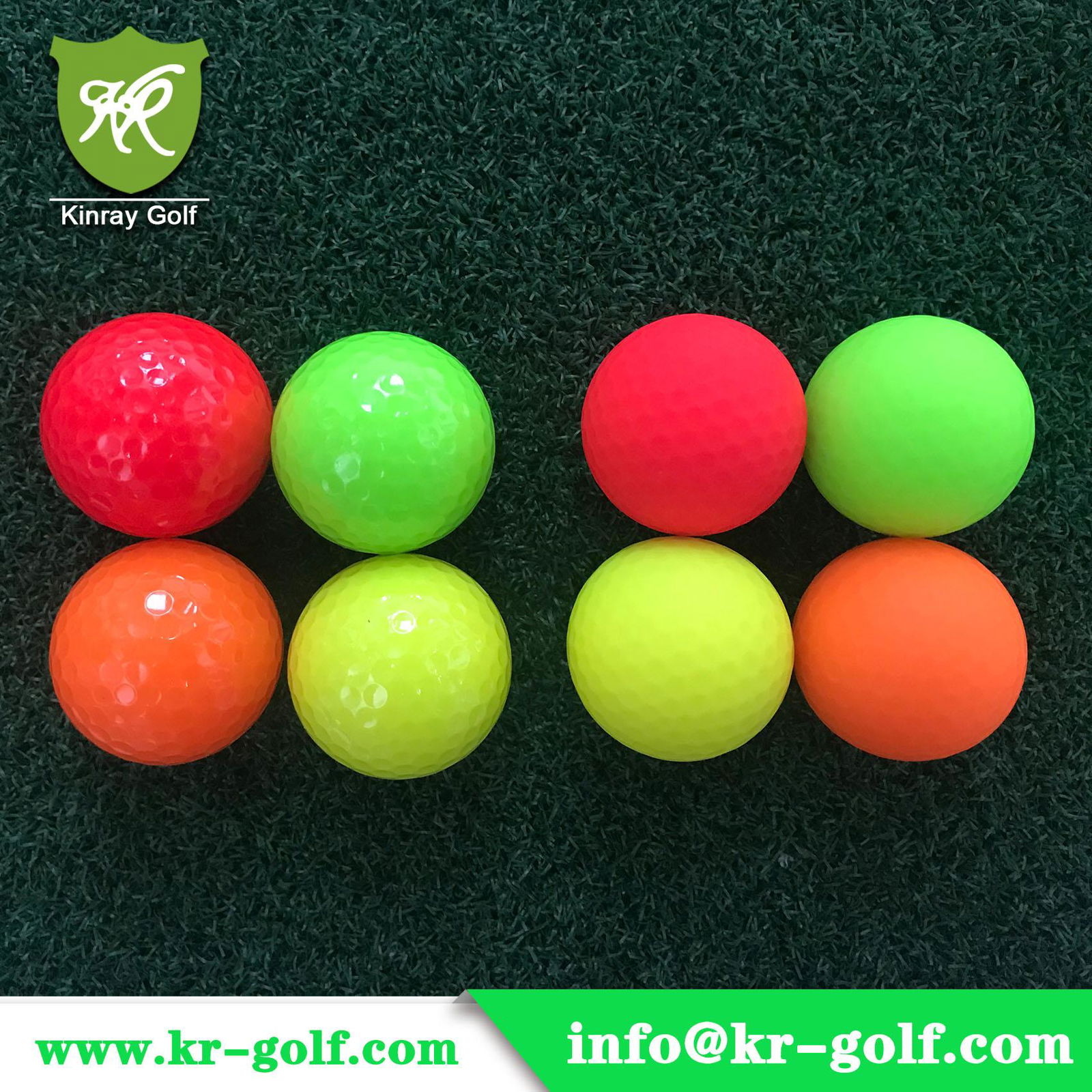 UVGlowing Mini Golf Balls,Blacklight golf ball KR020 Kinray Golf