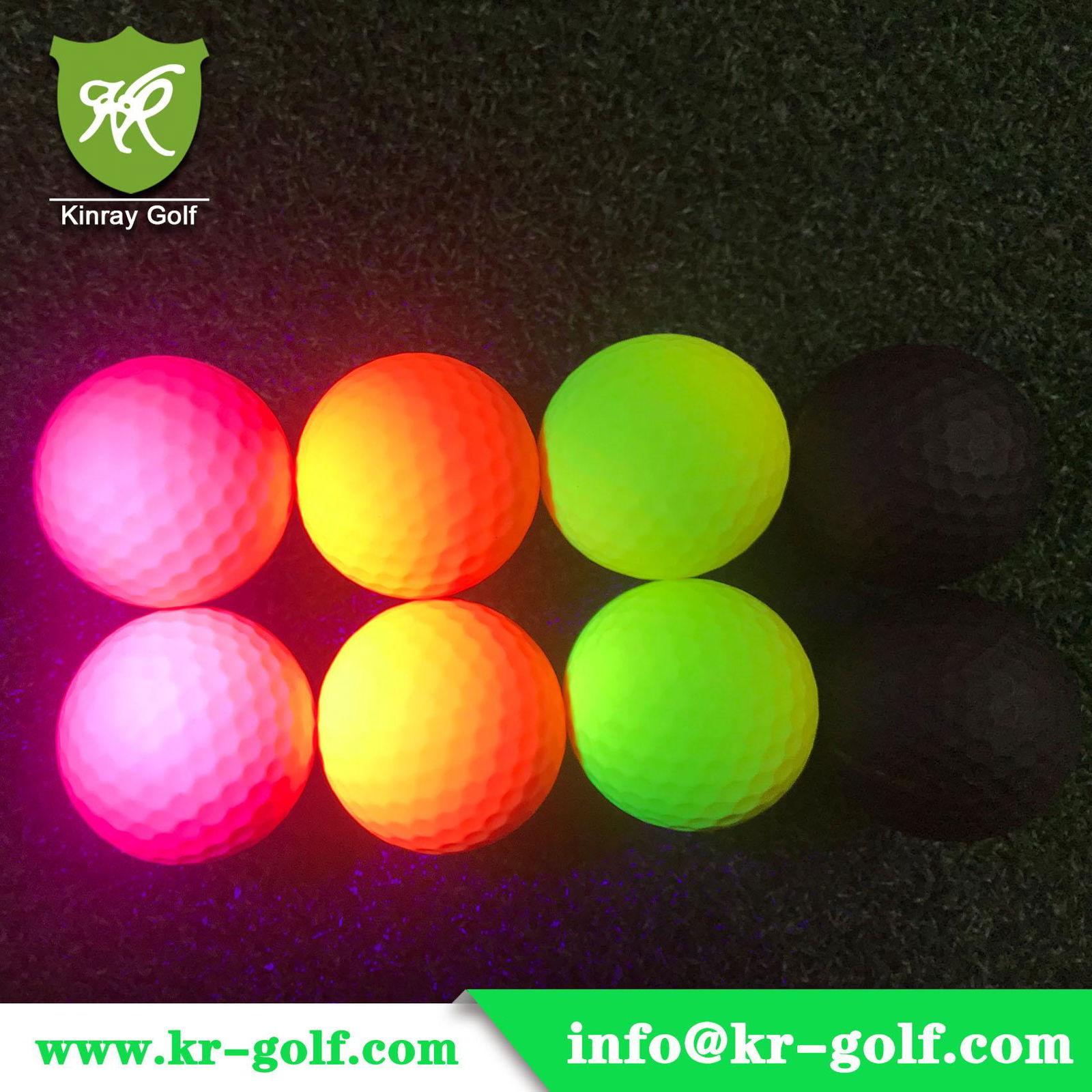 UV-Glowing Mini Golf Balls,Blacklight golf ball  3