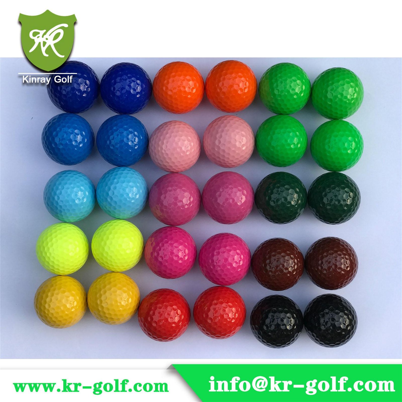 2-Piece Colored Golf balls /Colorful driving range golf ball