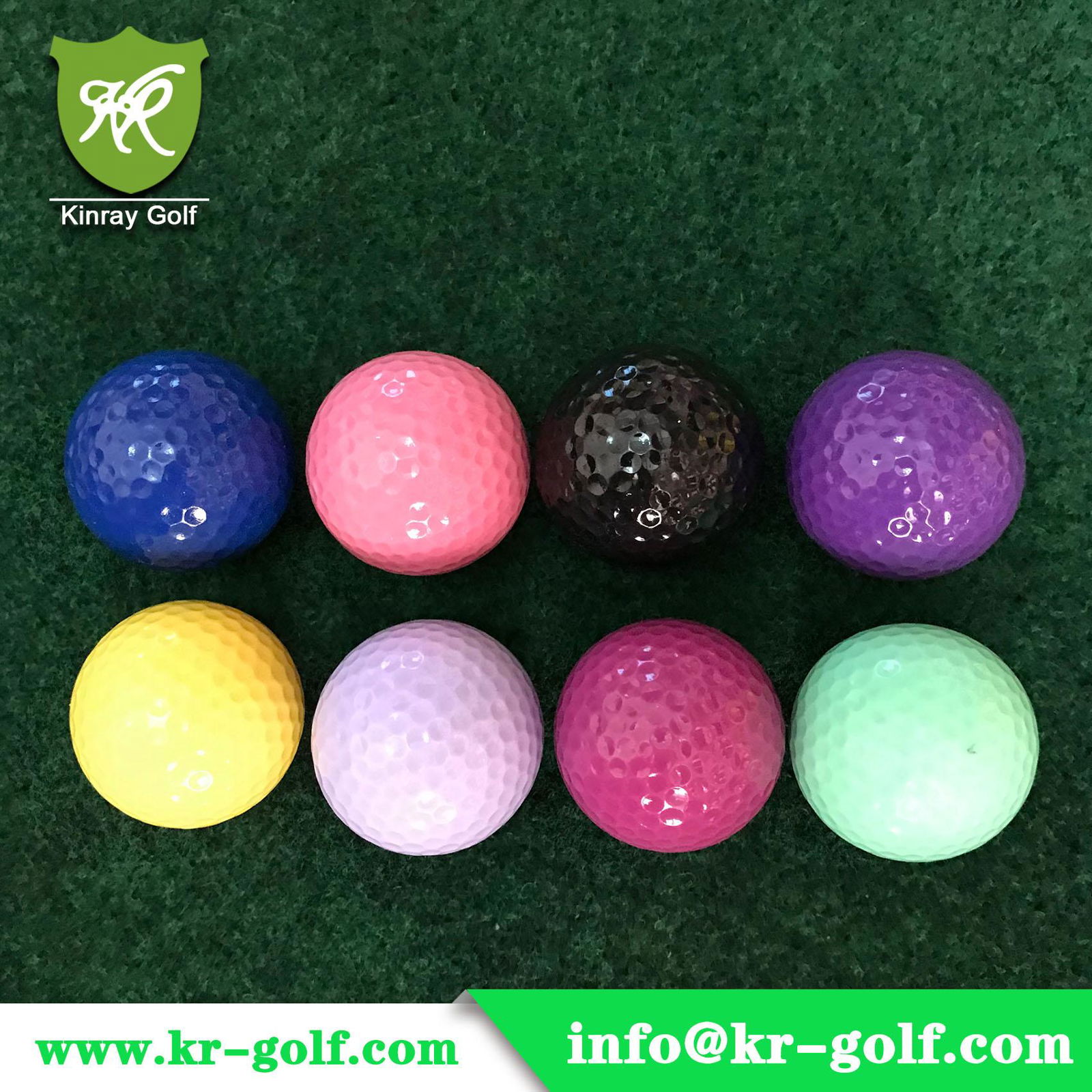 2-Piece Colored Golf balls /Colorful driving range golf ball  2