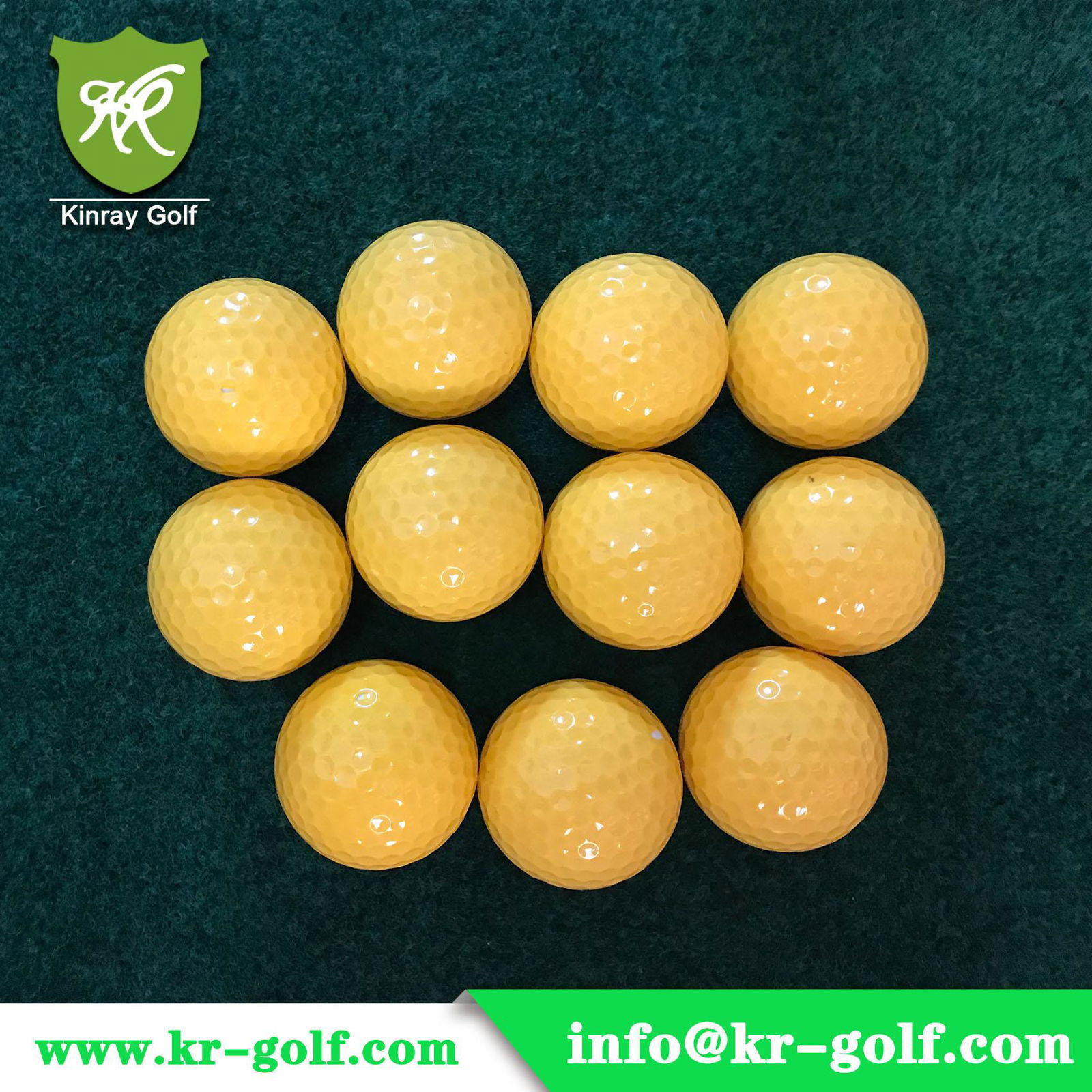 2-Piece Colored Golf balls /Colorful driving range golf ball  3