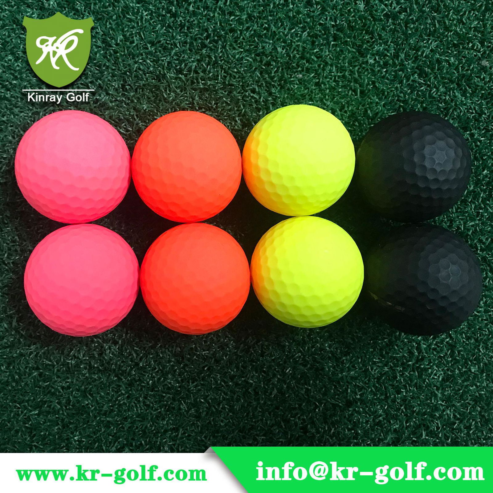 2-Piece Colored Golf balls /Colorful driving range golf ball  5