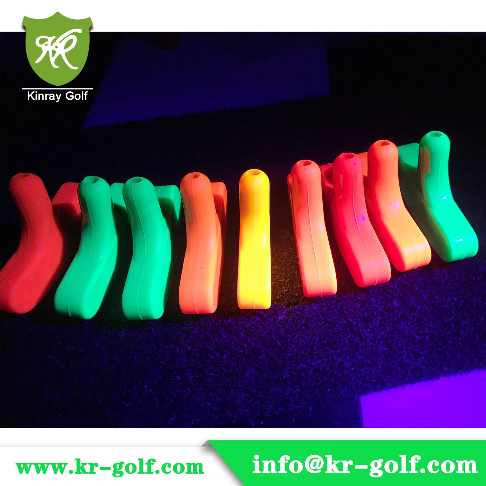 UV-Glowing Mini Golf rubber putters ,Blacklight Miniature golf putter  3