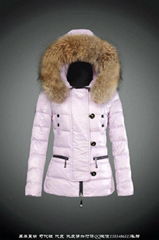 wholesale brand women down jacket with raccoon fur