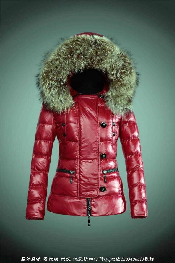 wholesale brand women down jacket with raccoon fur 3