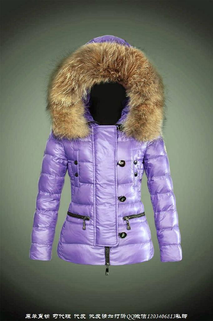 wholesale brand women down jacket with raccoon fur 2