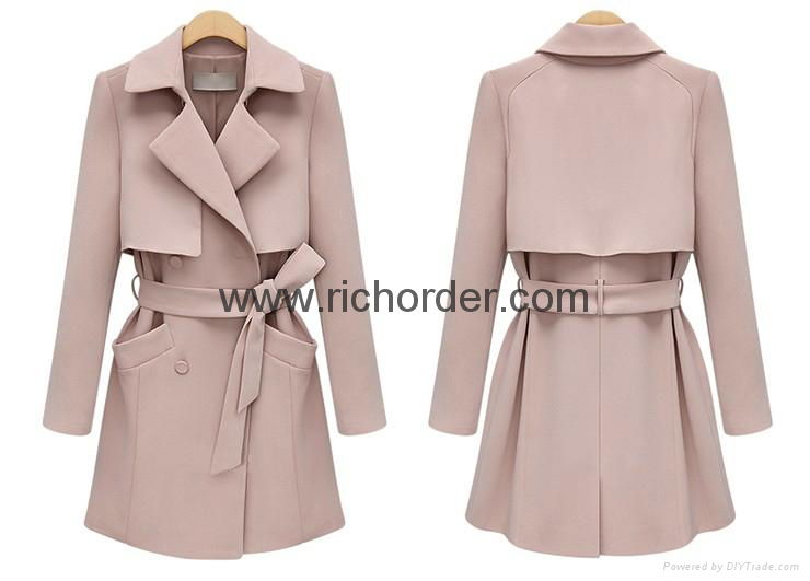 brand design winter women overcoats lady's outercoats 3