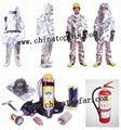 Marine fire-fighting equipment,firemans protective clothing,breathing apparatus
