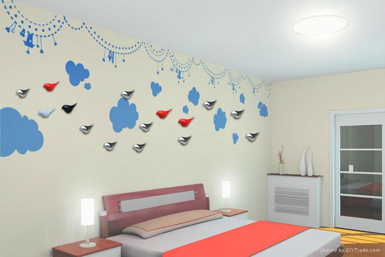 resin birds for wall decals