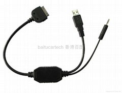  BMW MINI COOPER OEM USB 3.5MM AUX CABLE for iPHONE iPod iPAD 