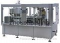 Automatic filling and can sealing unit