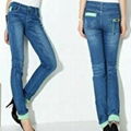 OEM women ladies girls Jeans Denim factory manufacture fashion wholesale 10