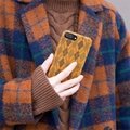 New arrival Tartan check fabric cloth mobile phone case for iphone 11 back cove