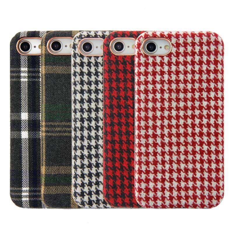 Accessories for Smart Phone iphone  11 Check Retro Lattice Fabric Phone Case