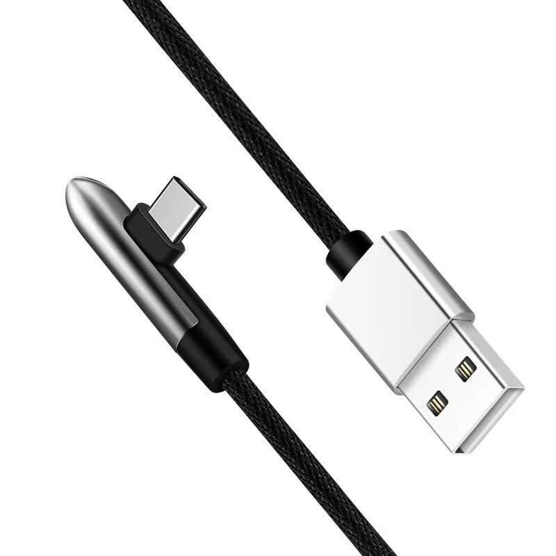 High Quality Zinc Alloy Aluminum Fast Charging Data Cable For Iphone android  3