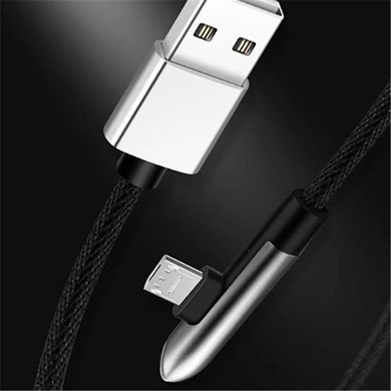 High Quality Zinc Alloy Aluminum Fast Charging Data Cable For Iphone android  4