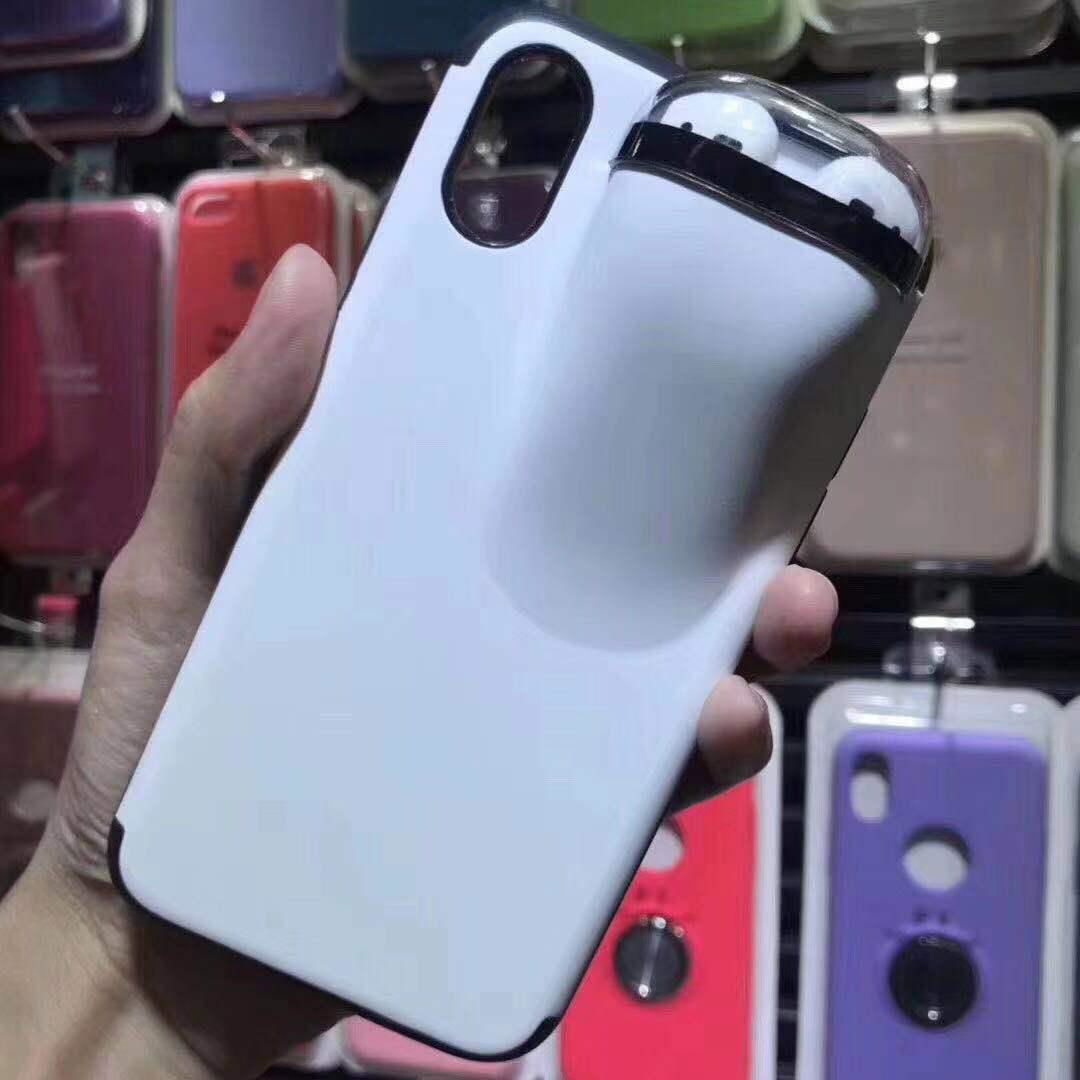 New Creative Handy cell phone cover case earphone case 2 in 1 iPhone 11 cover