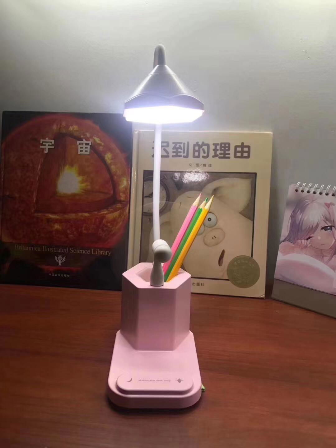 Multifunctional LED desk Table Lamp with Pen container and Mobile Phone holder 3