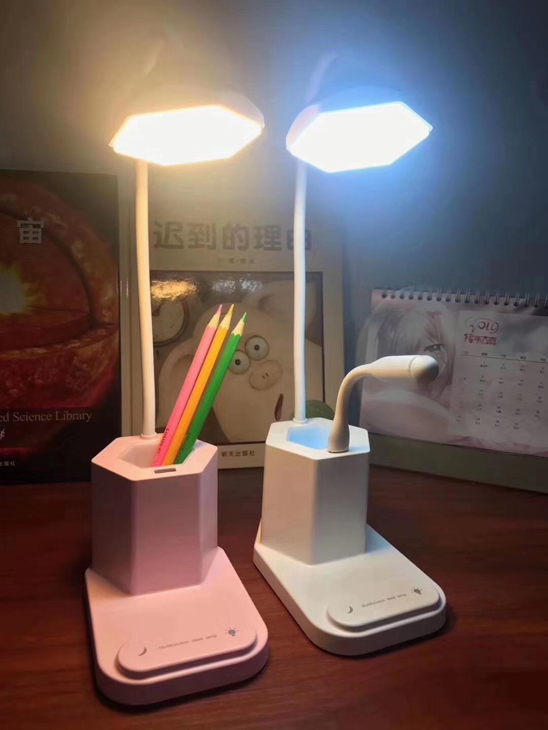 Multifunctional LED desk Table Lamp with Pen container and Mobile Phone holder 5