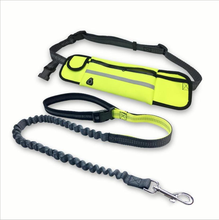  Amazon Best Seller Running Elastic Bungee Hand Free Wallet Belt Lead Purse Pet 