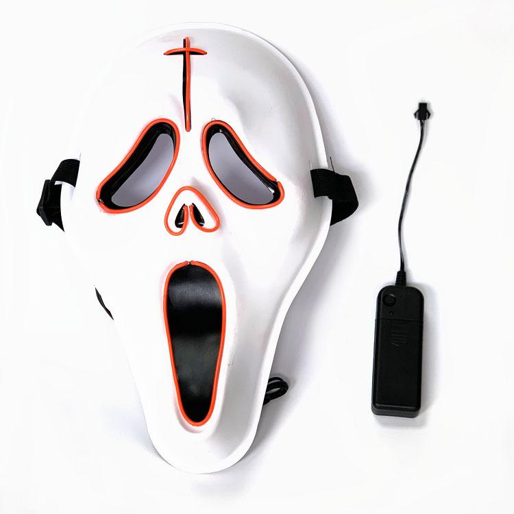 Halloween Christmas Led Luminous Mask Cosplay Flashing Luminous Face Led Mask 4