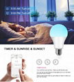 Smart WiFi Light Bulb, LED RGB Color Changing, Compatible with Alexa and Google  4