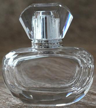 perfume glass bottle with plastic cap