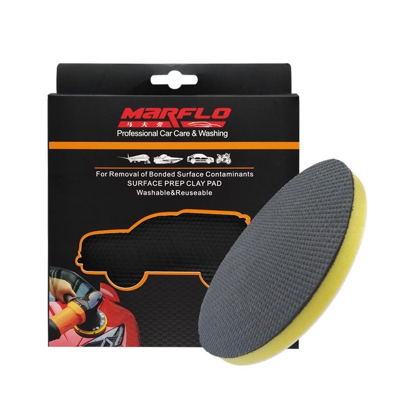 Polisher Machine Pad Clay bar Disc with Hook&Loop Car Wash Wheel for Remove Dirt 3