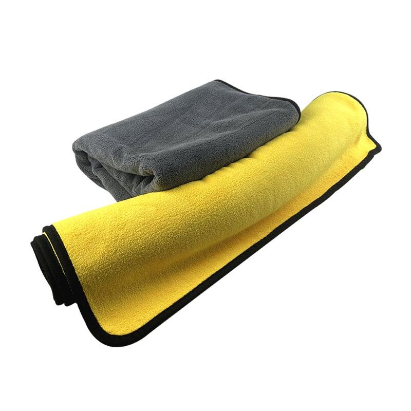 超細纖維加厚洗車毛巾黃色擦車毛巾家用 3