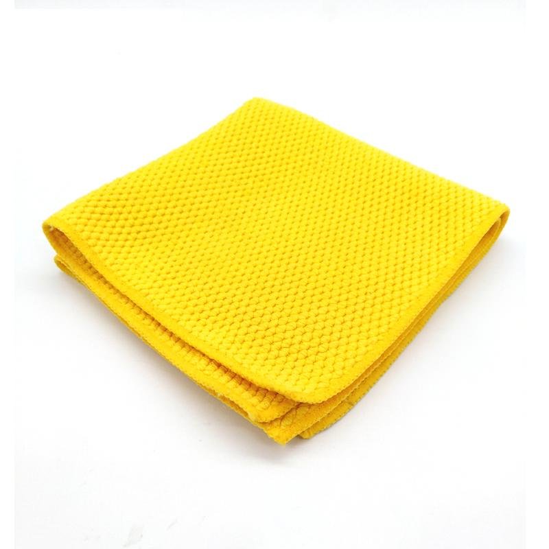 清潔去污超細纖維吸水魔泥布車用清潔擦車毛巾雙面雙色高密度毛巾 4