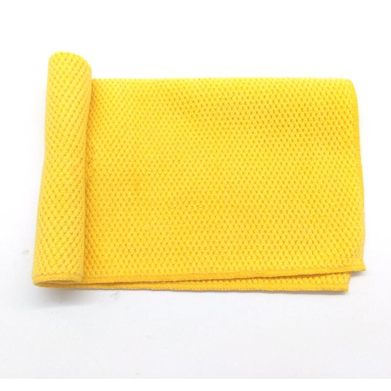 清潔去污超細纖維吸水魔泥布車用清潔擦車毛巾雙面雙色高密度毛巾 5