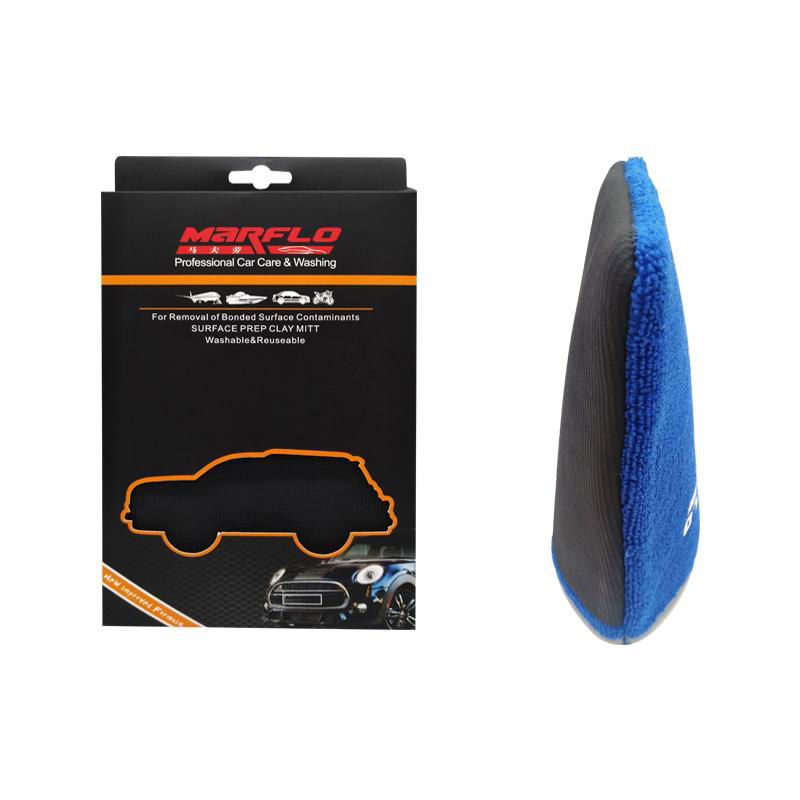 Car Care Maintenance Tools Magic Clay Glove Blue Mitt Microfiber Auto Detailing