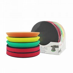 6In Car Wash Mud Pads Kit Foam Sponge Polishing Pads Set 150mm Car Buffing Pad