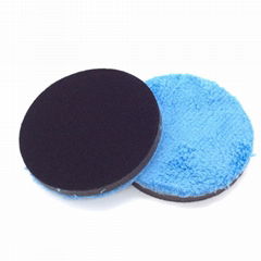 High Density Microfiber Polishing Pad Car Wax Applicator with Finger Pocket